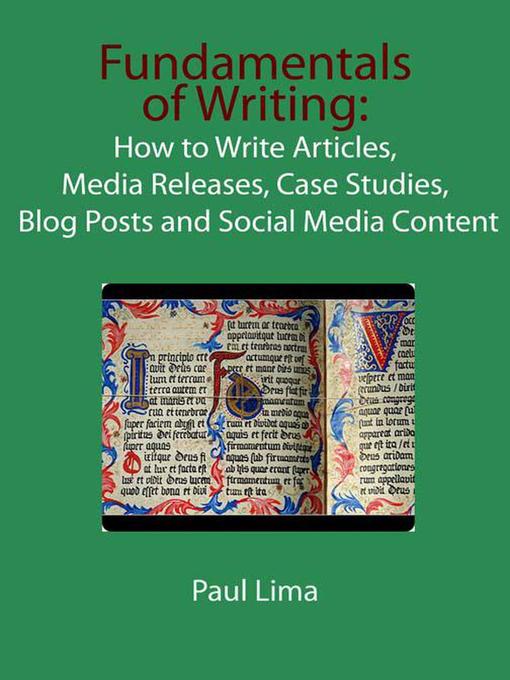 Title details for Fundamentals of Writing by Paul Lima - Available